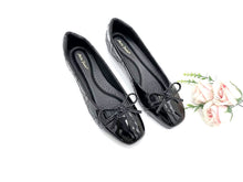 Load image into Gallery viewer, Women's Ballet Flats Bow Detail Patent Leather Flat Shoes (36009L)