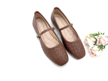 Load image into Gallery viewer, Women's Mary Jane Flat Shoes with Woven Texture (36007L)