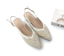 Load image into Gallery viewer, Ladies Strap Pointed Toe Heels (35983L)