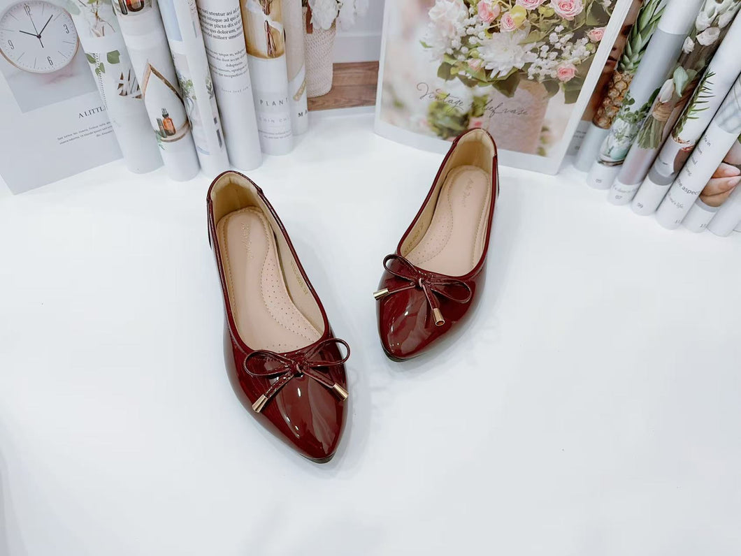 Ladies Flat Shoes Covered Toe Mary Janes Shoes (N135)