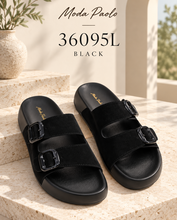 Load image into Gallery viewer, Ladies Sandals Slide Slip-On Casual Slippers (36095L)