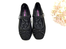 Load image into Gallery viewer, Kids Girl Ballet Flats Covered Shoe With Ribbon (36144K)