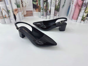Ladies Pointed Toe Heels Buckle Design (N133)
