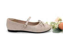 Load image into Gallery viewer, Ladies Ballerina Flats with Bow and Stud Details (36004L)