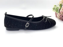 Load image into Gallery viewer, Ladies Mary Jane Flats Covered Shoe With Strap (36020L)