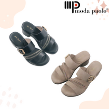 Load image into Gallery viewer, Ladies Mules Women Heels With Adjustable Buckle (35364L)