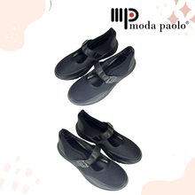Load image into Gallery viewer, Ladies Sneakers In Black (35772L)