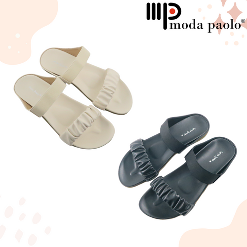 Women Sandal Slides Double Strap Slip-On (N111)