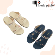 Load image into Gallery viewer, Ladies Slip-On Sandals Slides (35468L)