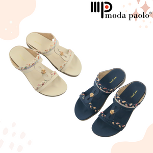 Ladies Slip-On Sandals Slides (35468L)