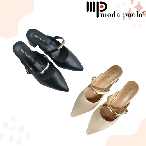 Women Slip-On Heels Pumps Pointed Toe (35553L)