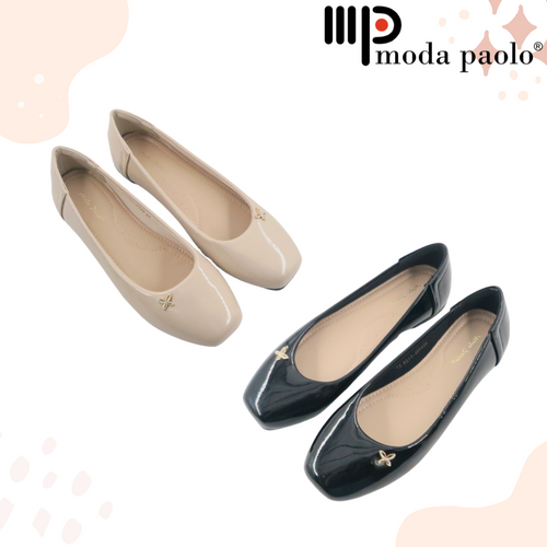 Women Formal Flat Shoes Square Toe (35448L)