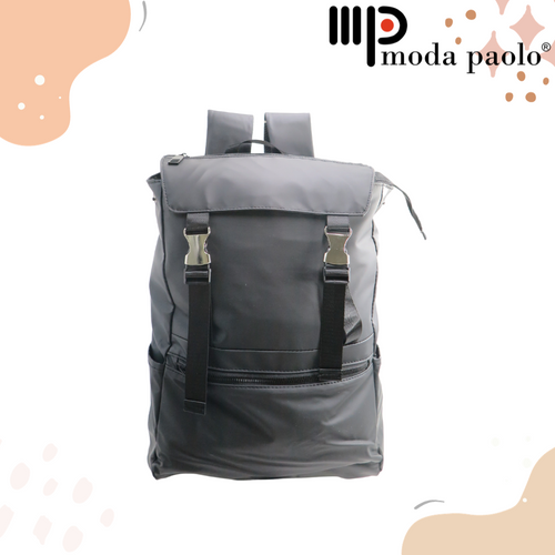 Moda Paolo Unisex Backpack In Black (B6102)