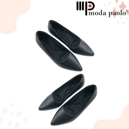 Women Black Color Formal Heels Pointed Toe (35500L)