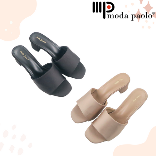 Ladies Slip-On Medium Heels Shoes (35486L)