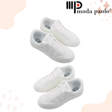 Load image into Gallery viewer, Unisex Adult School Shoes With Lace White Color (491JM)