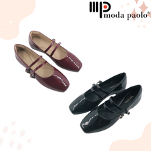 Load image into Gallery viewer, Women Ladies Square Toe Flat Shoes (35413L)