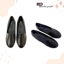 Load image into Gallery viewer, Ladies Black Formal Covered Shoes (36114L)