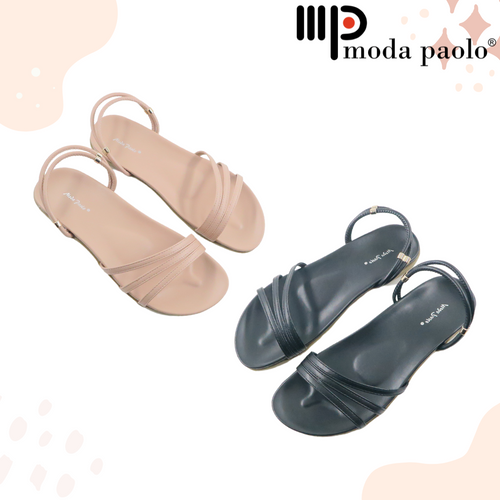 Ladies Sandal Slides With Ankle Strap (N110)