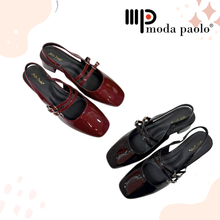 Load image into Gallery viewer, Ladies Double Strap Heels Shoes (35960L)