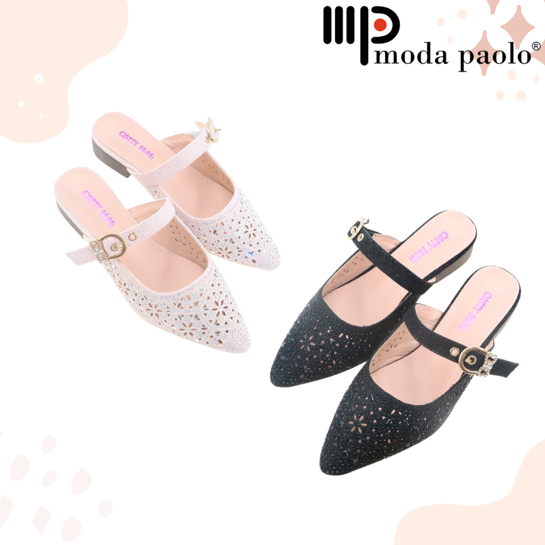Moda Paolo Girls Slip-Ons Heels in 2 Colours (34838T)