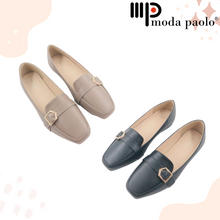 Load image into Gallery viewer, Ladies Flat Shoes Square Cover Toe (35332L)
