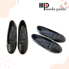 Load image into Gallery viewer, Ladies Black Formal Covered Shoes (36113L)