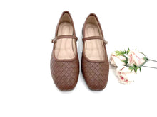 Load image into Gallery viewer, Women's Mary Jane Flat Shoes with Woven Texture (36007L)