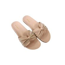 Load image into Gallery viewer, Ladies Slip-On Sandals Casual Ribbon Design (35942L)