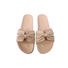 Load image into Gallery viewer, Ladies Slip-On Sandals Casual Ribbon Design (35942L)