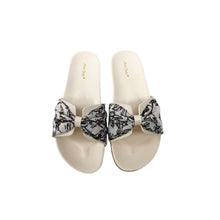 Load image into Gallery viewer, Ladies Slip-On Sandals Casual Ribbon Design (35942L)