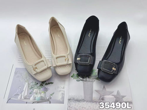 Ladies Slip-On Heels Shoes (35490L)
