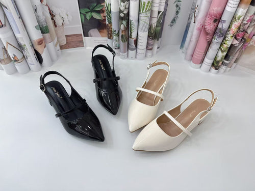 Ladies Pointed Toe Heels Strap Design (N138)