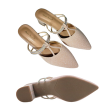 Load image into Gallery viewer, Ladies Slip-On Heels Shoes (35476L)