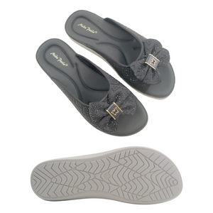 Ladies Ribbon Sandals Slip-On (35521L)