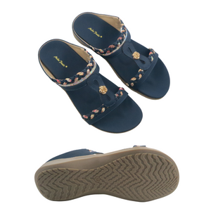 Ladies Slip-On Sandals Slides (35468L)