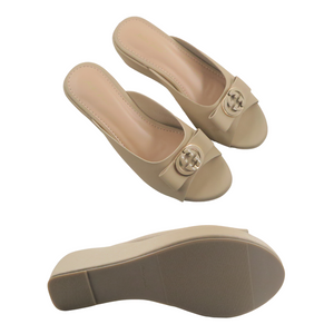 Women Wedges Peep Toe Elegant Style (35442L)