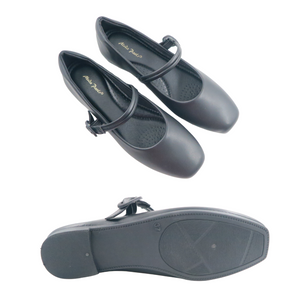 Women Flat Shoes With Strap Plain Color (35474L)