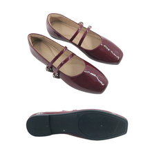 Load image into Gallery viewer, Women Ladies Square Toe Flat Shoes (35413L)