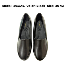 Load image into Gallery viewer, Ladies Black Formal Covered Shoes (36114L)
