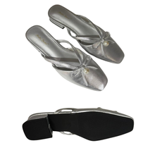 Load image into Gallery viewer, Ladies Slip-On Heels Ribbon Design (35730L)