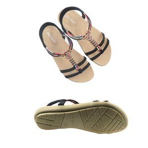 Ladies Sandals Strap Slides (35052T)