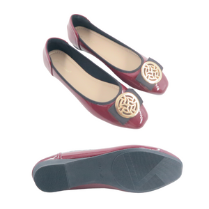 Women Flat Shoes Cover Toe 2 Colors (35424L)