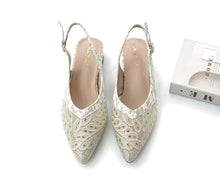 Load image into Gallery viewer, Ladies Strap Pointed Toe Heels (35983L)