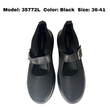 Load image into Gallery viewer, Ladies Sneakers In Black (35772L)