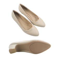 Load image into Gallery viewer, Ladies Slip-On Heels Shoes (35506L)