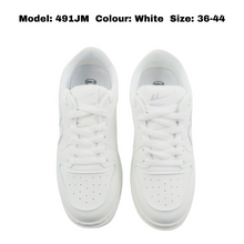 Load image into Gallery viewer, Unisex Adult School Shoes With Lace White Color (491JM)