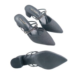 Ladies Slip-On Heels Shoes (35476L)