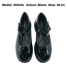 Load image into Gallery viewer, Ladies Heels Strap Design In Black Color (35244T)