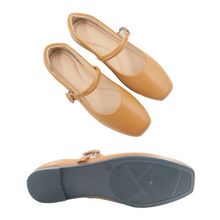 Load image into Gallery viewer, Women Flat Shoes With Strap Plain Color (35474L)
